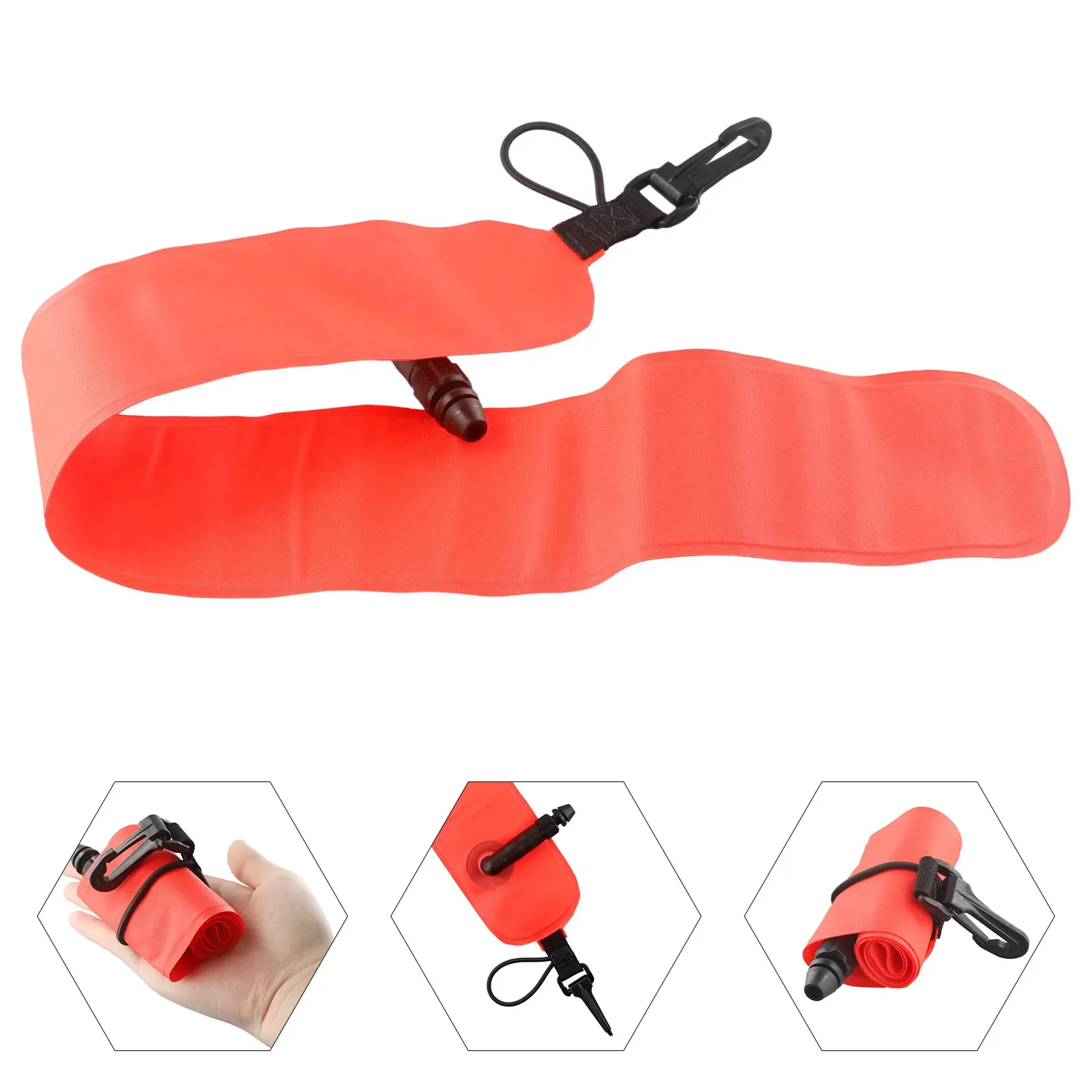 Практичный погружной буй для дайвинга 50 г 210D нейлон Надутый размер 56*8 5 см рулон