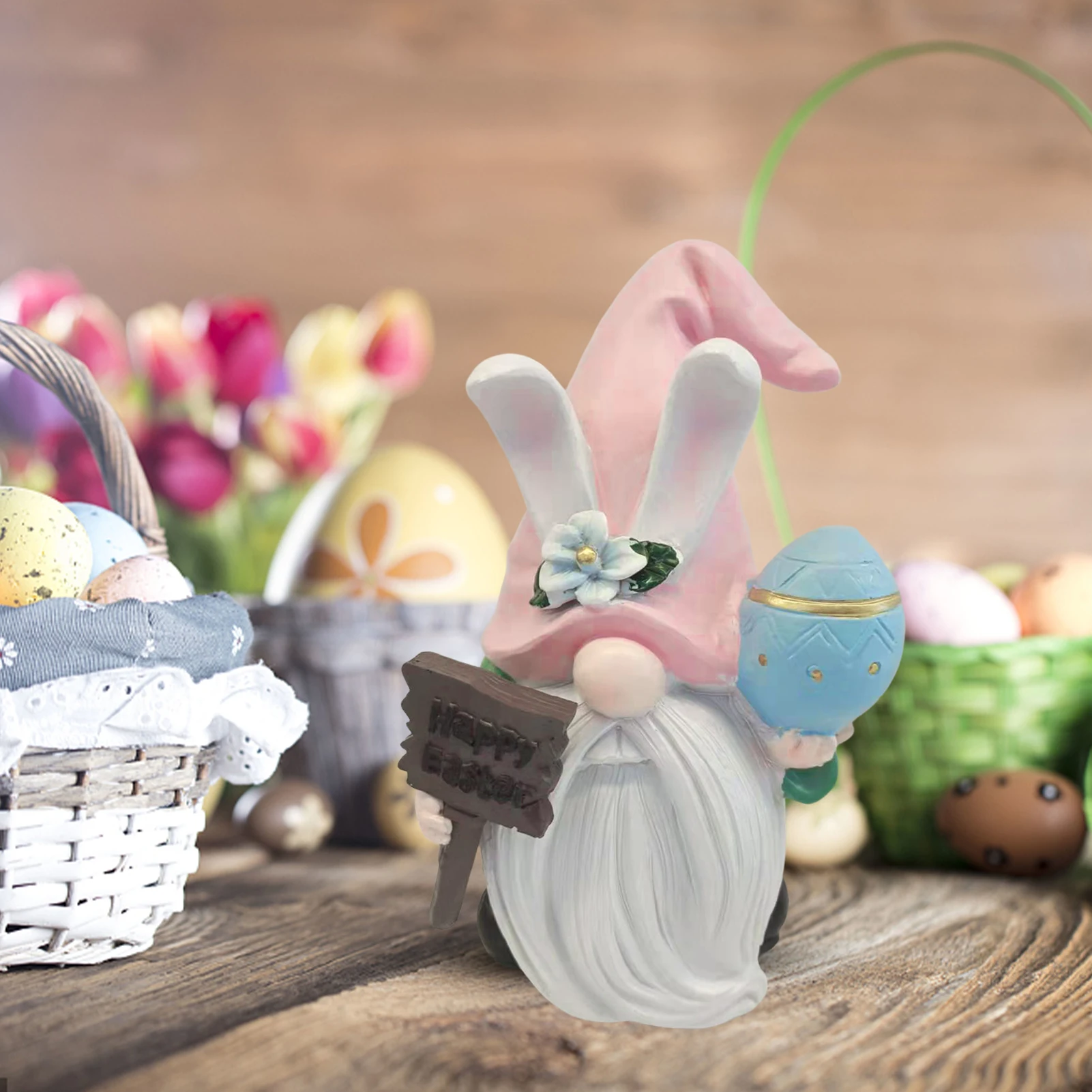 

Пасхальный кролик, полимерный орнамент, полимерный Пасхальный кролик, украшение для куклы, гномы ручной работы, полимерный декор, Пасхальны...