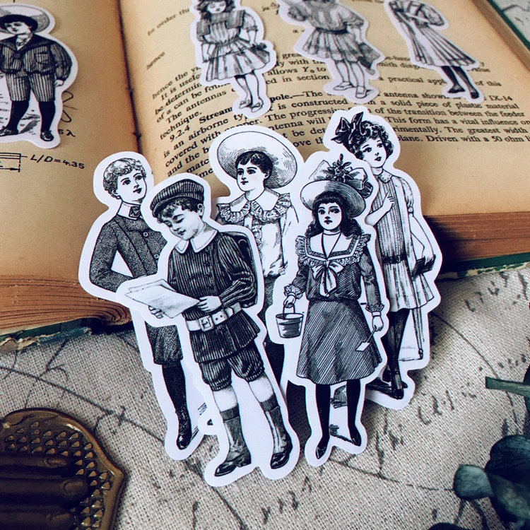 

17pcs Nobleman stickers DIY scrapbooking album junk journal happy planner decorative stickers