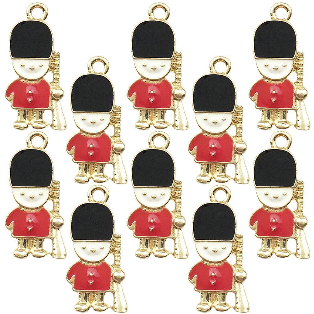 

Charms Jewelrychristmas Nutcracker Diy Pendant Enamel Crafts Making Bracelet Necklace Party Favors