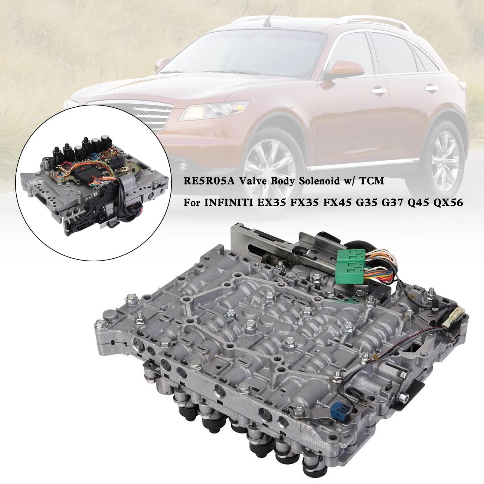 

Artudatech RE5R05A Valve Body Solenoid w/ TCM For INFINITI EX35 FX35 FX45 G35 G37 Q45 QX56 Car Accessories