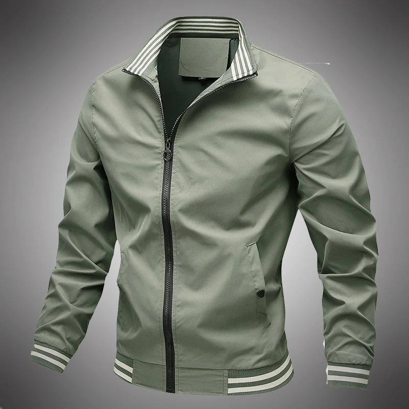 Mens Bomber Jacket Tactical Army Spring Autumn Brand Jackets Male Baseball Uniform Loose Fashion Zipper Coat Male Windbreakers