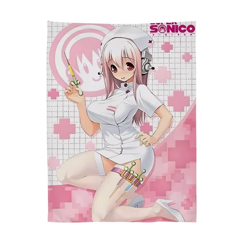 Anime Game-Super S-SonicoES Sexy Tapestry Perfect For Home&Living Bedroom Decor Wall Art Backdrop Banner
