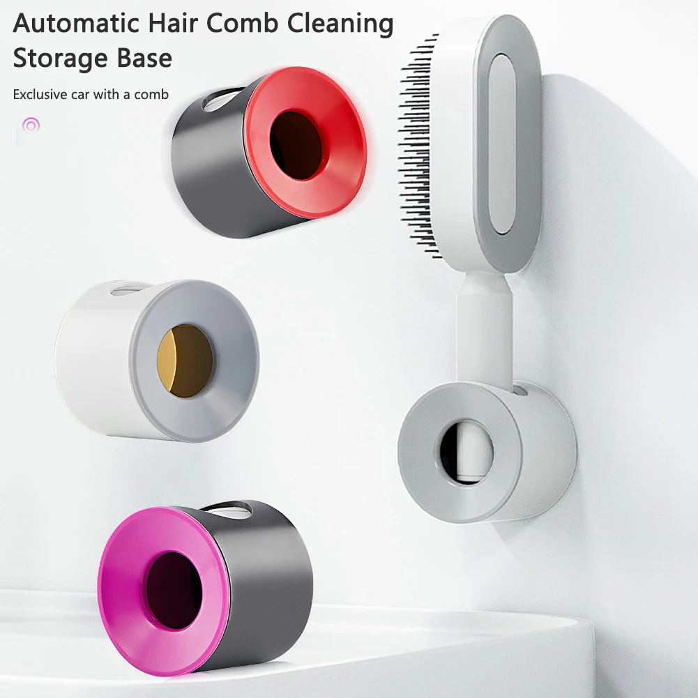 

Air Cushion Comb Base Hair Dry Wet Air Cushion Comb Stand Anti-static Support Comb Storage for Bathroom Comb Holder