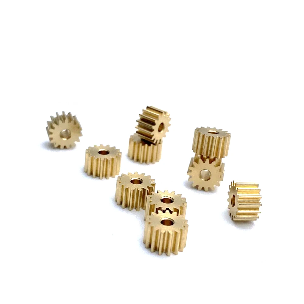 

0.4M 15T Small Copper Gear 2mm For Toys Car RC Aircraft GEAR