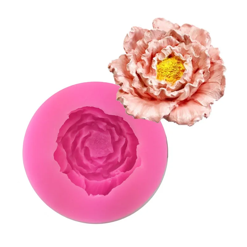 

DIY Three-dimensional Peony Flower Silicone Fondant Mold Gypsum Aromatherapy Handmade Soap Epoxy Mold Эпоксидная форма 2023