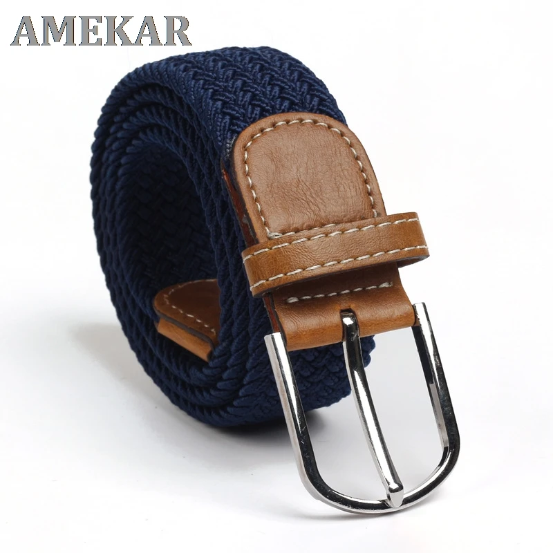 

Эластичный пояс, вязаный холщовый ремень, декоративный пояс, женский холщовый ремень с пряжкой с язычком для женщин и мужчин, новинка 2022