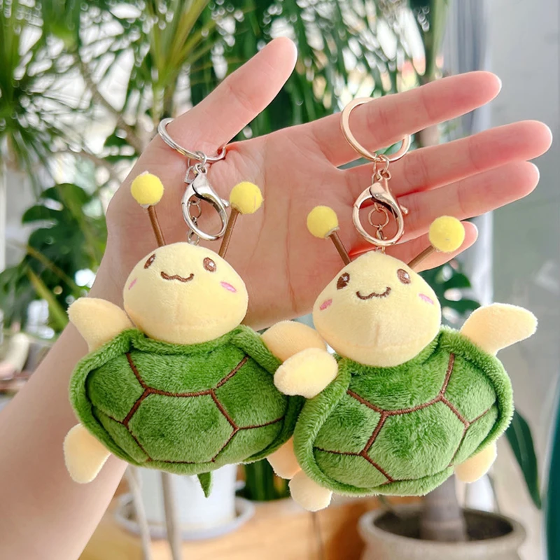 Мультяшная забавная черепаха медовая кукла плюшевый брелок с милым животным