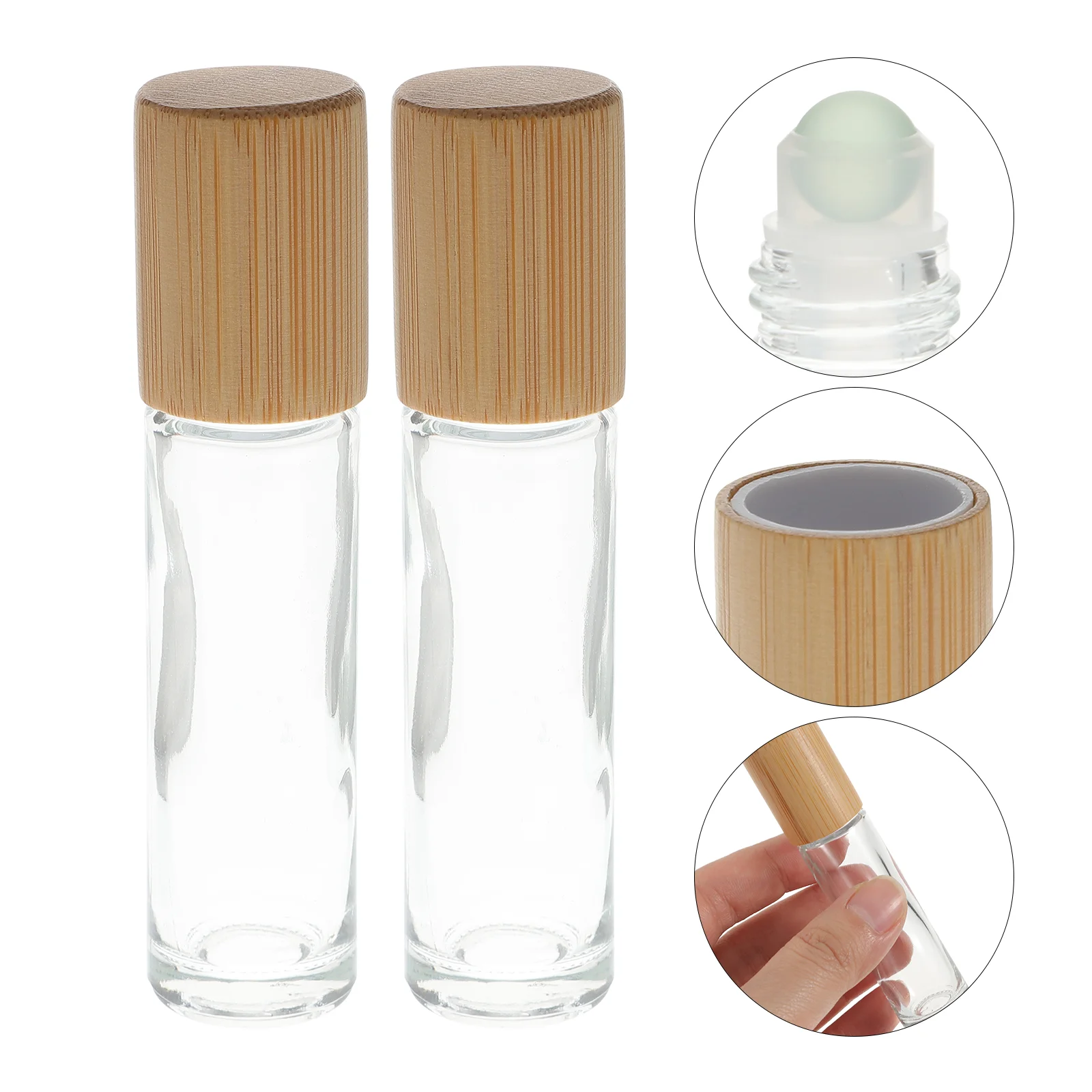 

Bottles Roller Essential Oil Bottle Perfume Oils Roll Clear Refillable Empty Rolling Containers Mini Bulk Pipette Dropper