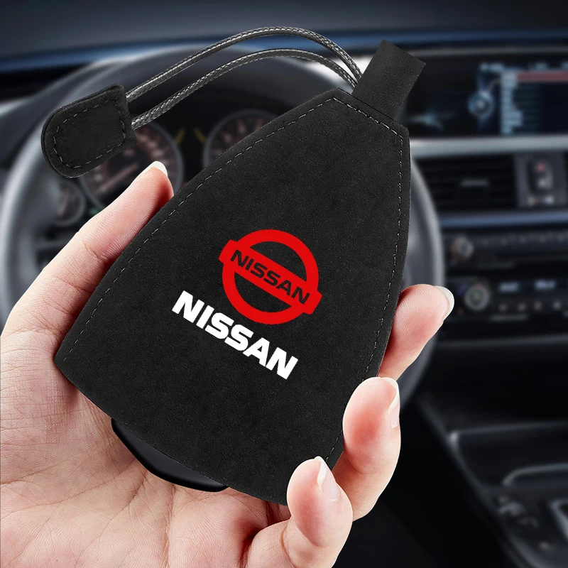 Замшевый чехол для ключей на шнурке от Nissan Note Juke Sentra патруль Navara Micra Стайлинг