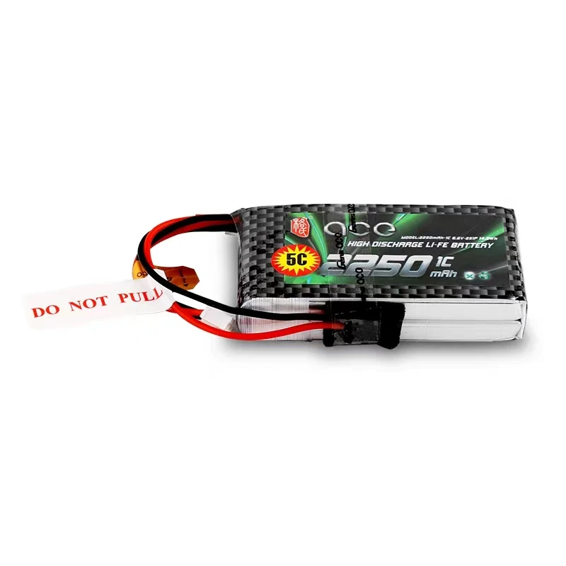 

RC battery rechargeable LiFe Battery 6.6V 2250mAh 5C 2S1P For RC Radio Transmitter