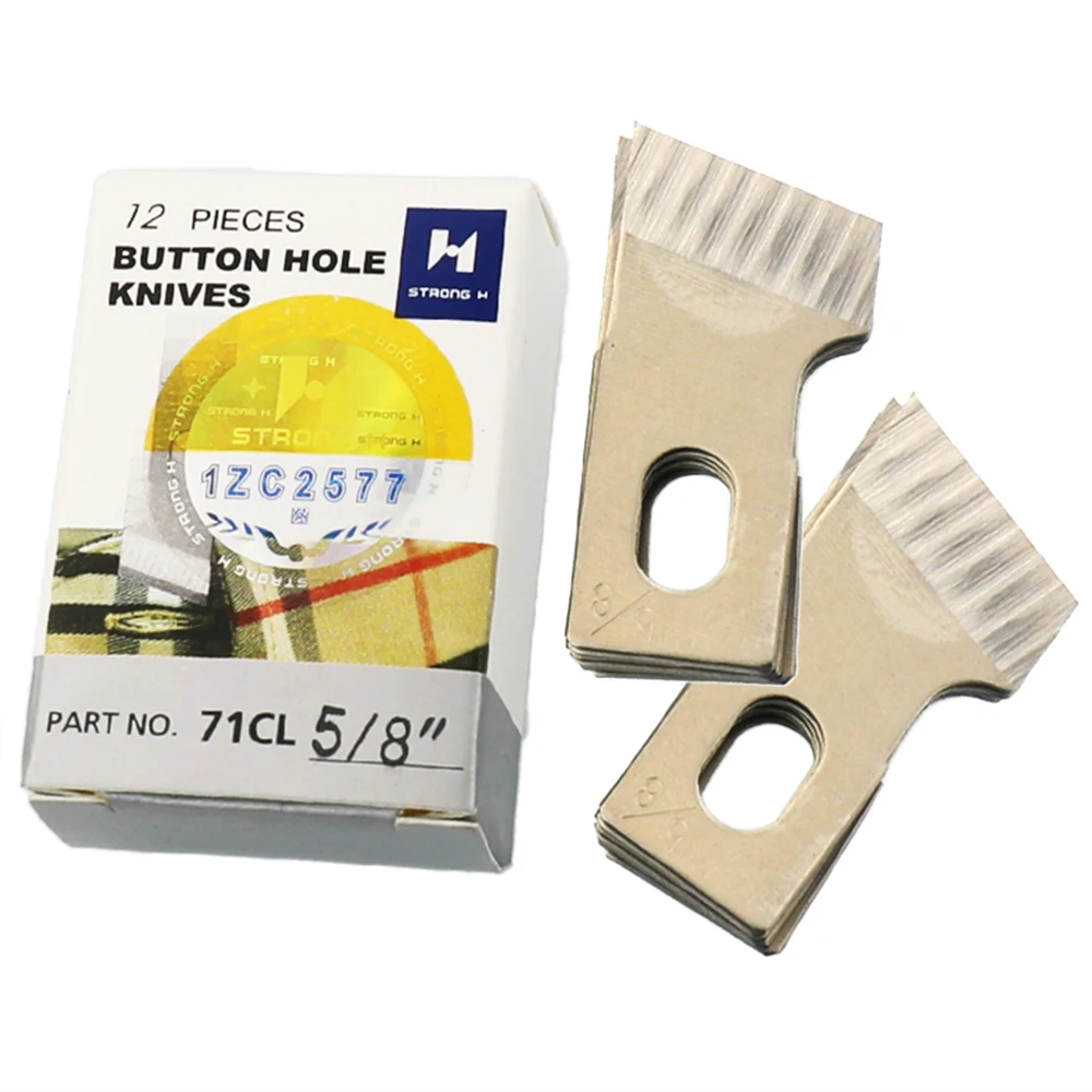 12 шт. 71CL ножи с отверстиями для прямых петель швейная машина для JUKI LBH-781 LBH1790 BROTHER LH4-B814 STRONG H