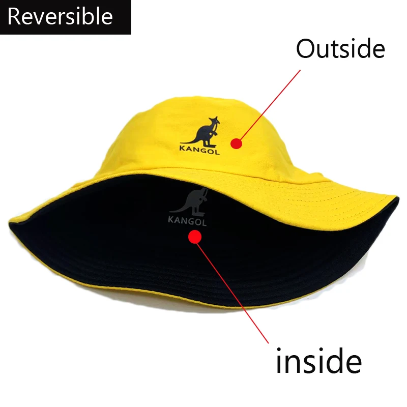 Панама Kangol с двусторонним принтом для мужчин и женщин хлопковая шляпа от солнца