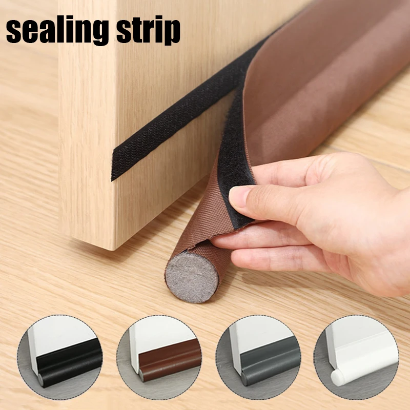 

Door Bottom Sealing Strip Wind Blocking Strip Under Door Gaps Pluggles Anti-Cold One Side Gap Blocker Foam Sealed Weather Strips