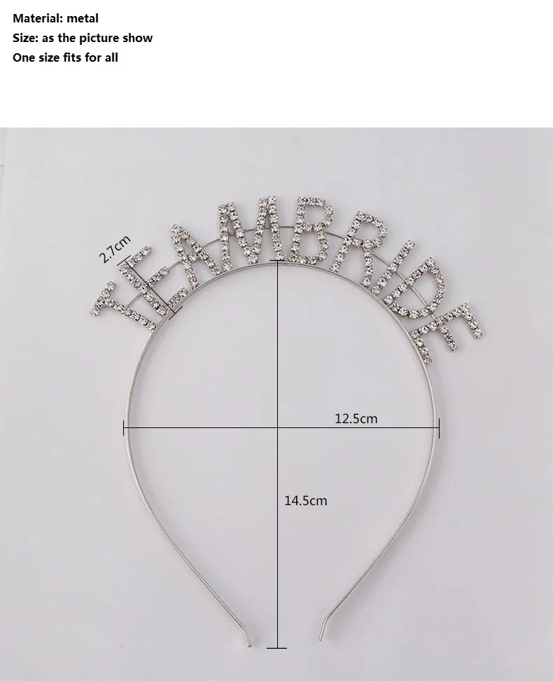 Мерцающая головная повязка для невесты |