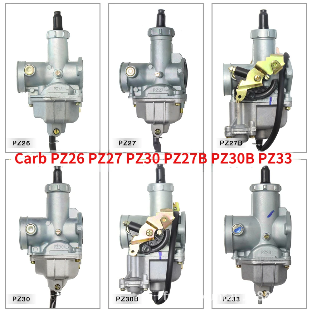 

Carburetor PZ26 PZ27 PZ30 PZ27B PZ30B PZ33 For CG125 150 200 250 300 Carburador Engine XL100S XR100 XR100R CB125 CB125S XL125S