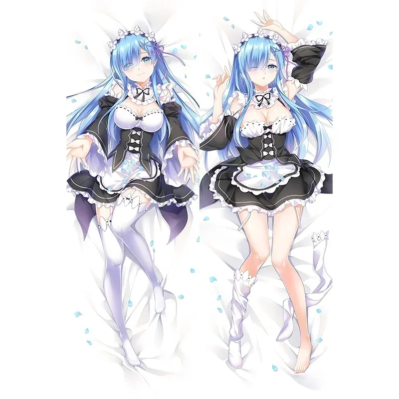 Re: жизнь в другом мире от нуля Подушка Otaku Waifu Rem Чехол Аниме Dakimakura постельное белье