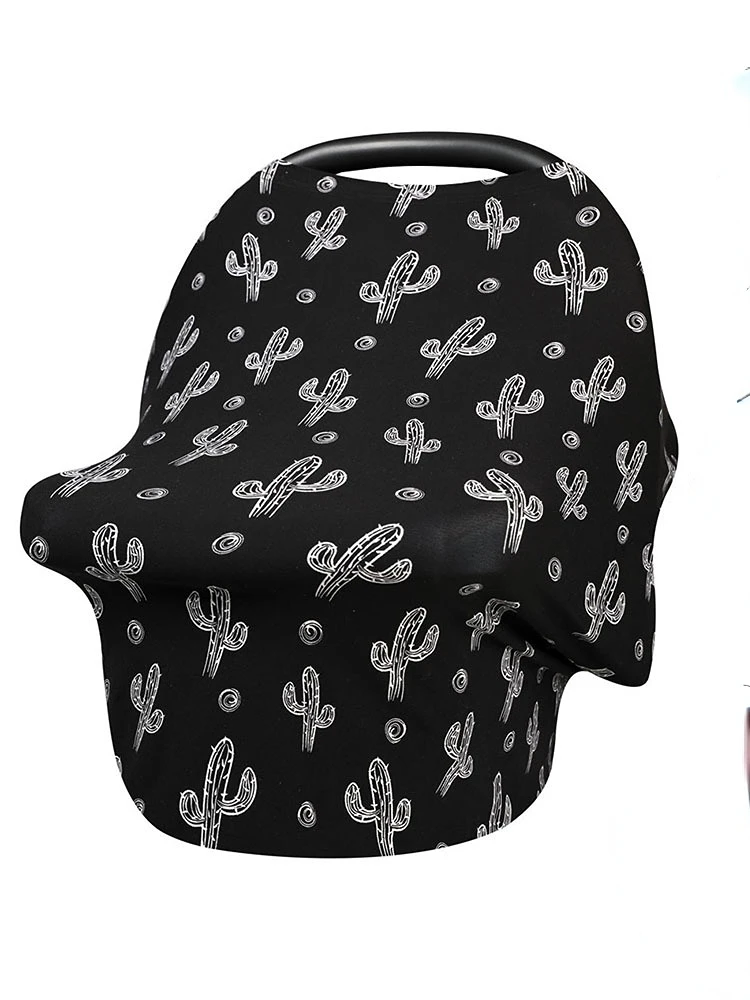 8 in 1 Breastfeeding Nursing Cover Cotton Portable Light Baby Car Seat Protect Shawl Wrap Scarf Poncho Swaddle Stroller Blanket