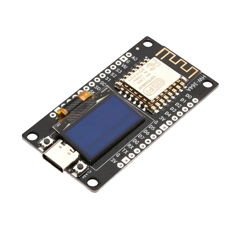Плата разработки Nodemcu ESP8266 последовательный модуль Wi-Fi CH340G с OLED-экраном 0 96 для