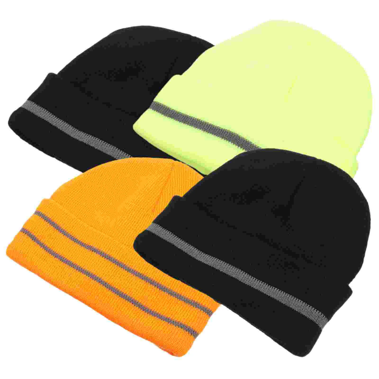 

4 шт. милые зимние вязаные шапки сохраняют тепло элегантные женские Акриловые шапки унисекс