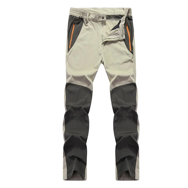 

Men Outdoor Pants Waterproof Hiking Mountaineering Sportswear Quick-Drying Elastic Anti-UV Pants