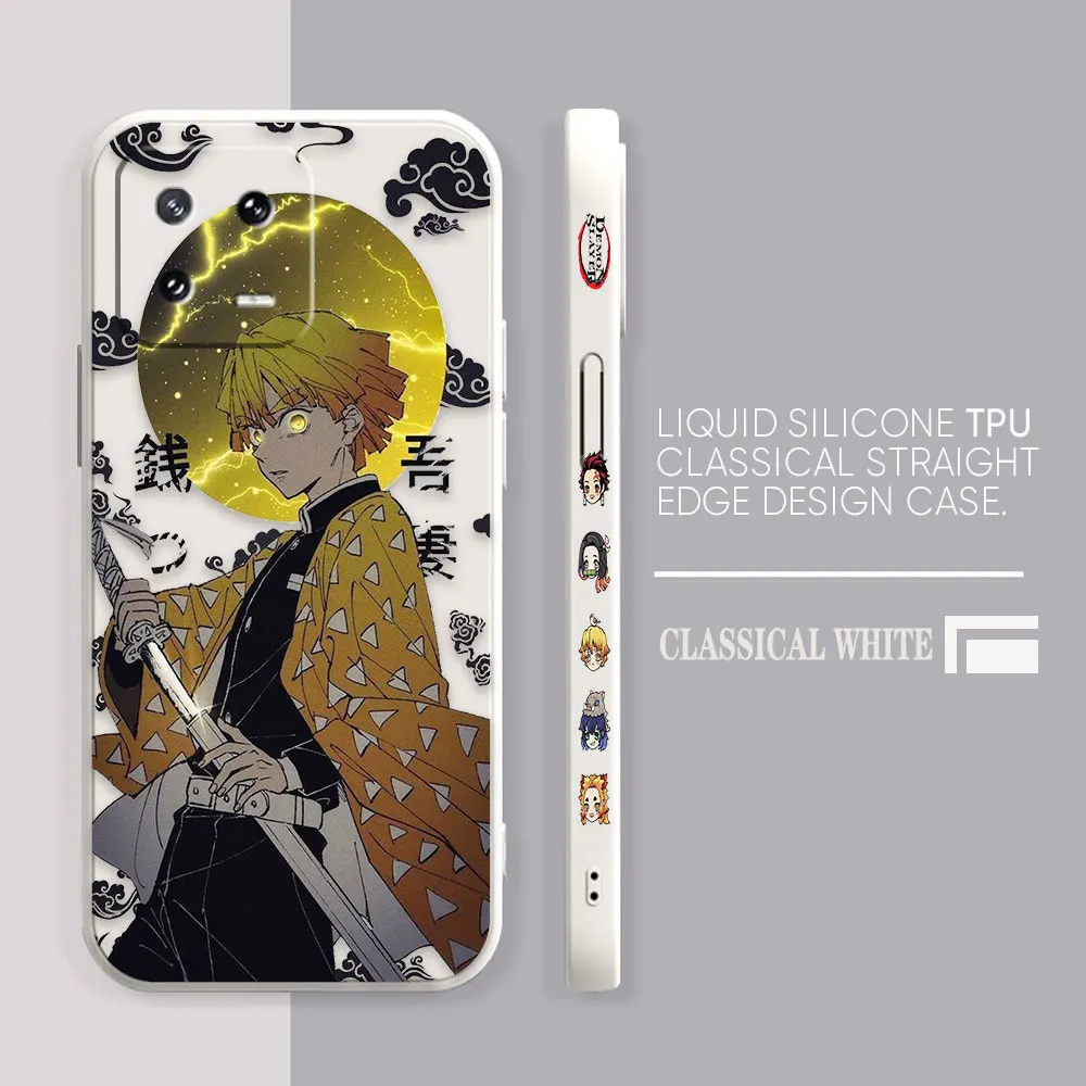 Case For Xiaomi PCOO F3 F4 F5 M3 M4 M5 X3 X4 MIX 3 4 Black Shark 4 5 GT Pro 4G 5G Case Funda Shell Kimetsu No Yaiba Demon Slayer