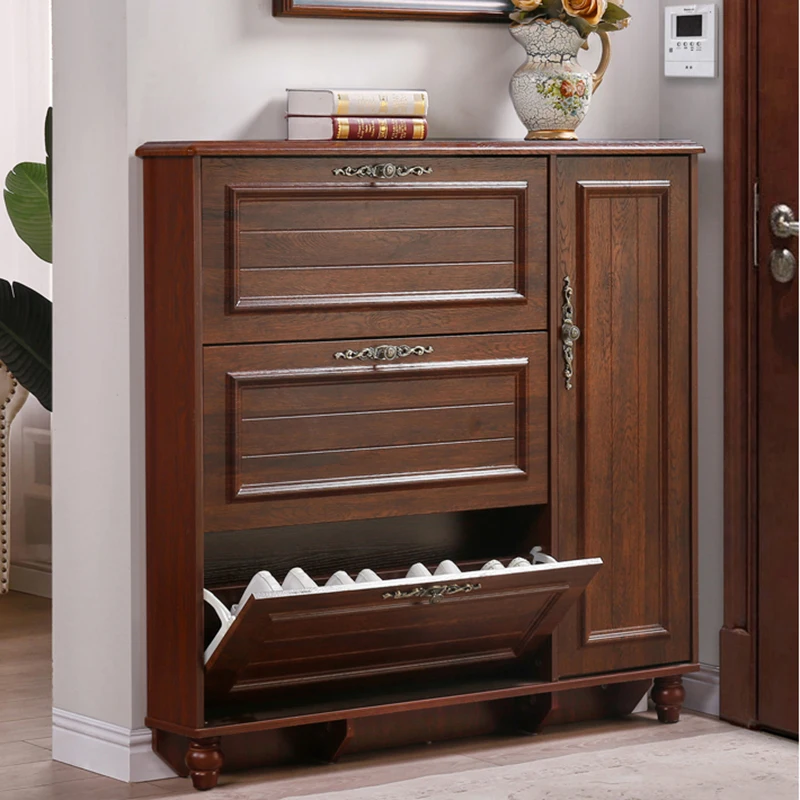 

Wooden Shoe Cabinets Display Household Home Furniture Shoemakers Storage Organizer Zapatero Organizador De Zapatos Space Saving