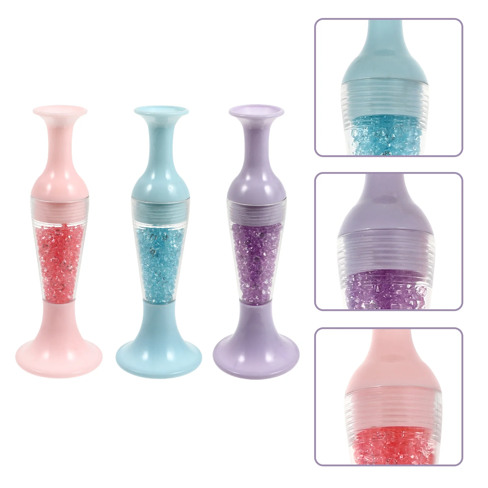 

3 Pcs Vase Diamond Pen Embroidery Kits DIY Picture Accessories Plastic