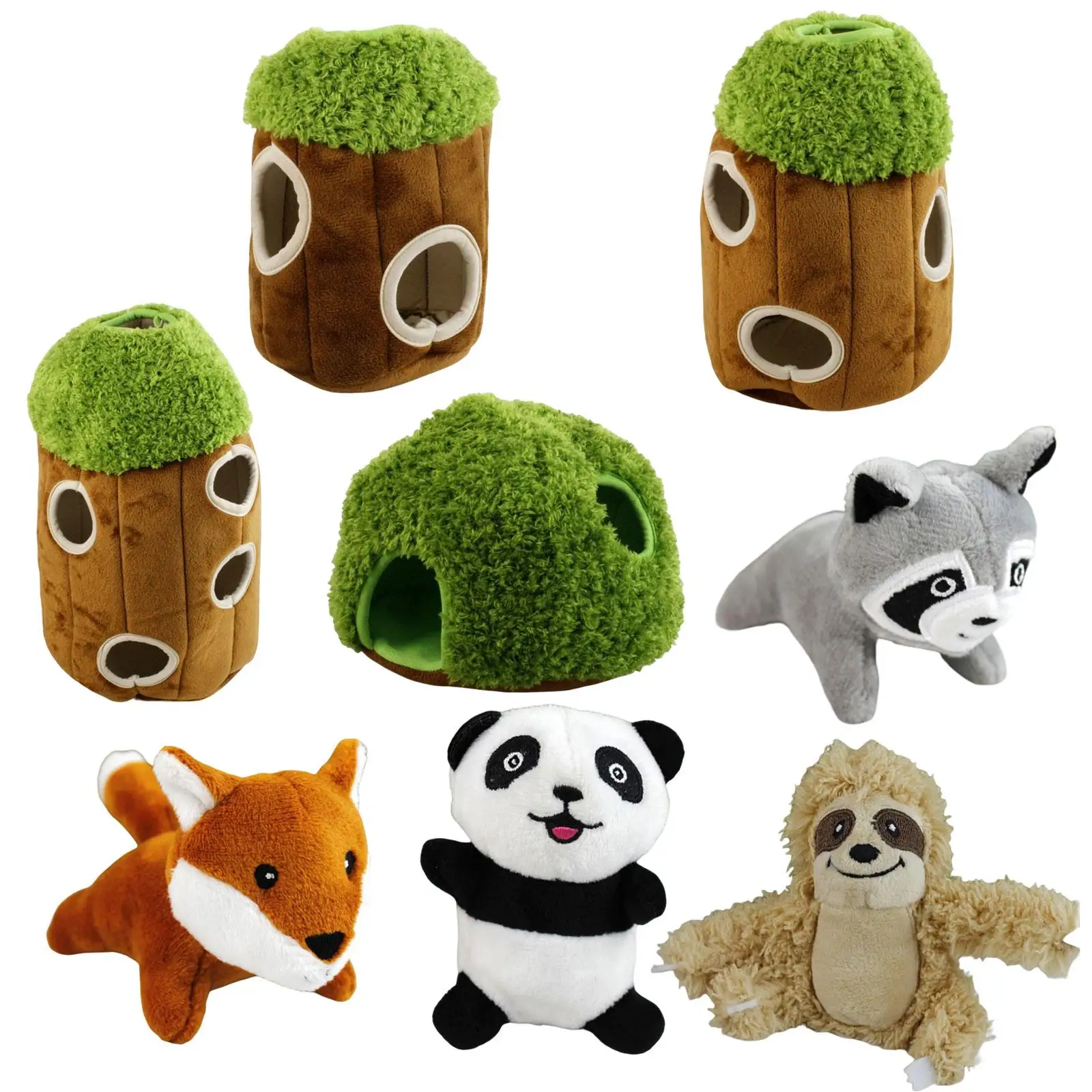 

Cute Puzzle Dog Toy Squeaky Pet Supplies Plush Stuffed Small Size for Small Dogs Training Sniffing Gift Medium Dogs