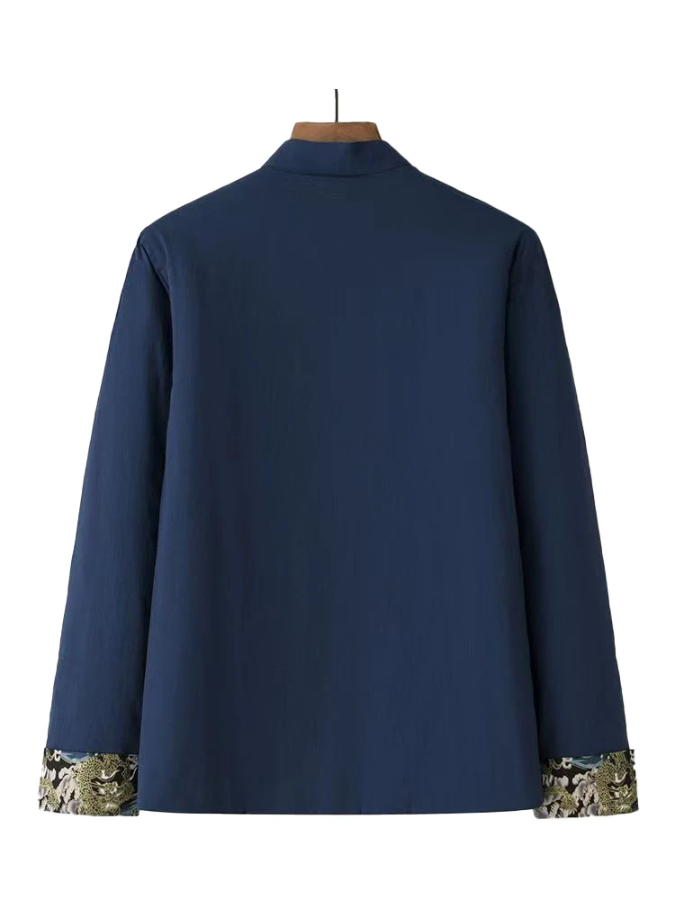 Мужской удобный свободный костюм с длинными рукавами для кунг-фу китайские