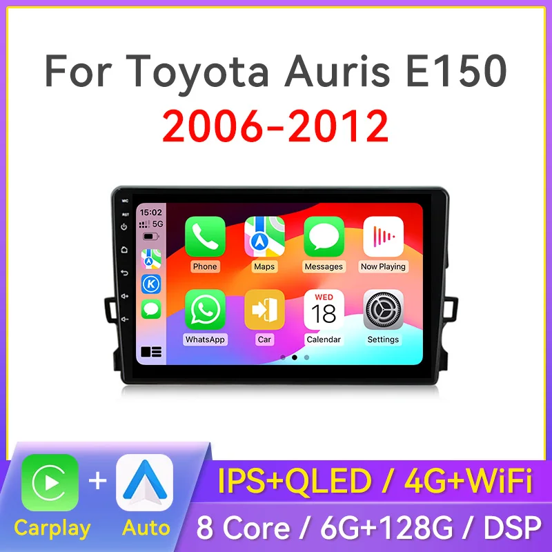 9-дюймовый 2-Din Android автомобильный стерео радио для Toyota Auris E150 2006-2012 мультимедийный