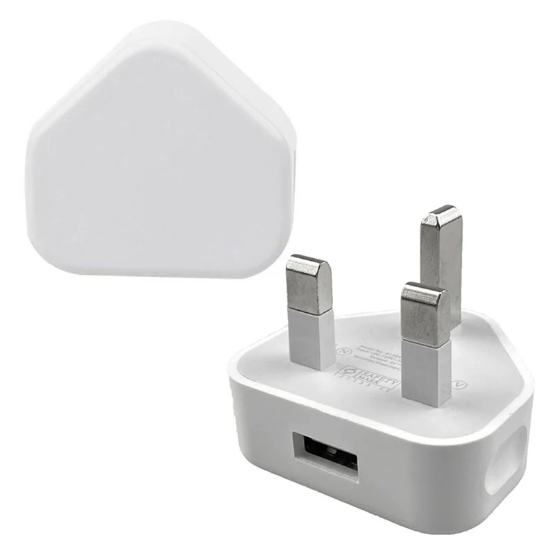 

Mobile Phone Charger Universal Portable 3 Pin USB Charger UK Plug With 1 USB Ports harging Device Wall Charger Charging Adapter