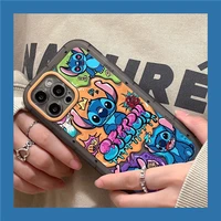 disney full screen stitch phone cases for iphone 13 12 11 pro max xr xs max x back cover