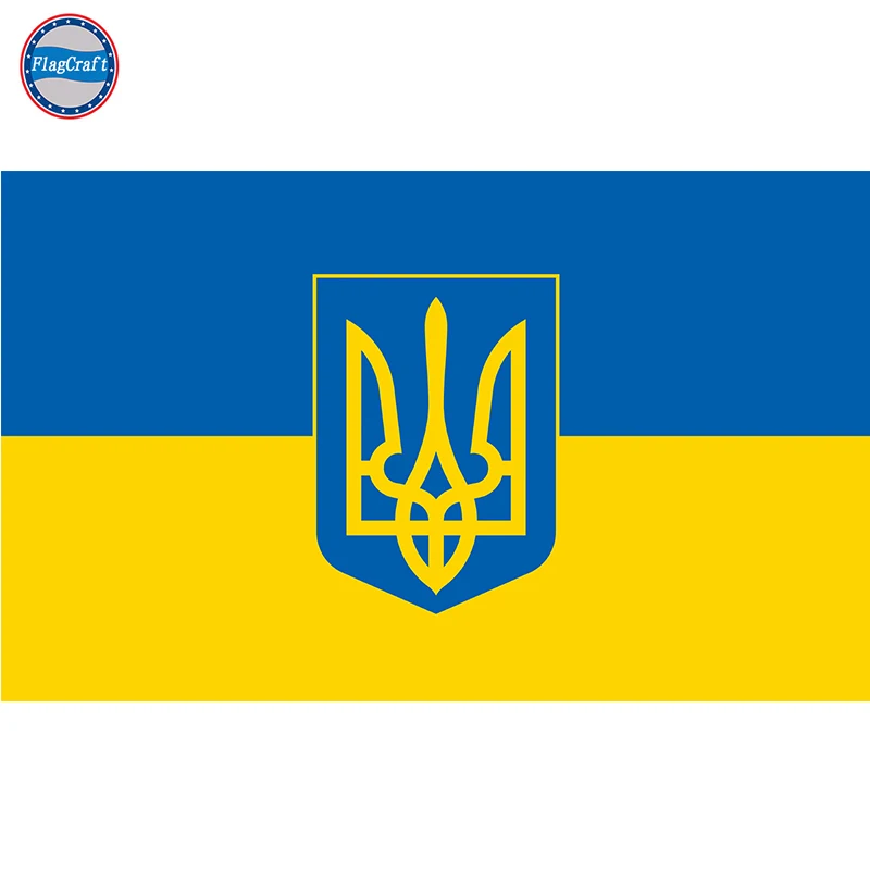 Национальный флаг Украины синий желтый украинский для украшения дома 100D