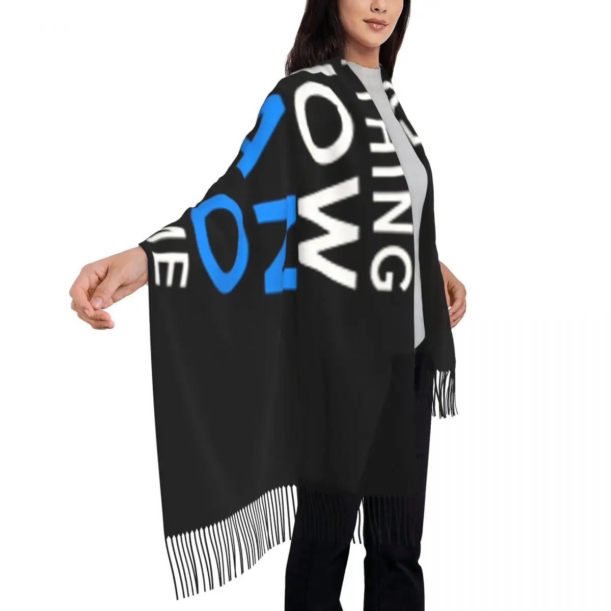 Жан Рено - Все что я знаю шаль 72x197 см шарф с кисточками