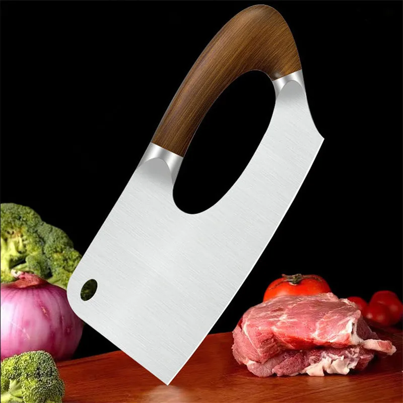 Экономичный кухонный нож китайский новый дизайн из нержавеющей стали для резки