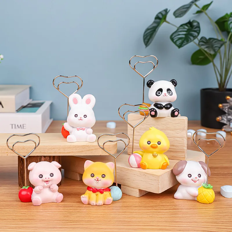 

Creative Multifunctional Desktop Decoration Ornaments Office Memo Clip Time Memo Clip Cute Cute Pet Small Animals