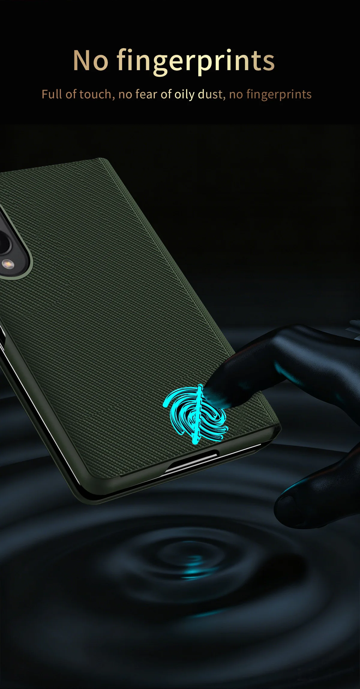 Роскошный деловой чехол для телефона с текстурой под кожу для Samsung Z Fold 8 7 6 5 4 3 2, ультраточная прорезка, защита от отпечатков пальцев (art.: 3920dbc8018e1) - 3920dbc8018e1