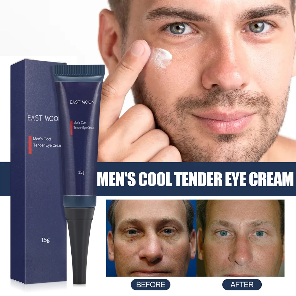 

15g Men Eetinol Eye Cream for Fade Eye Bags Dark Circles Moisturizes Eye Skin Tightens Lighten Fine Lines Eye Lines