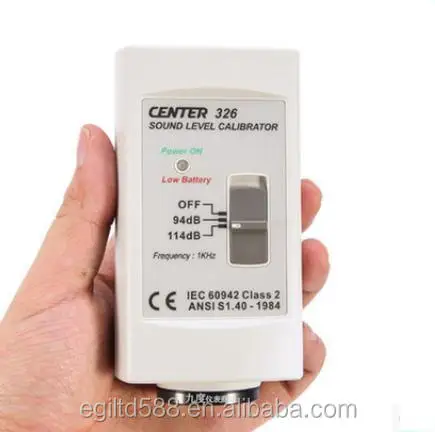 

CENTER-326 Accurate Simple Sound Noise Level Calibrator (94dB/114dB)