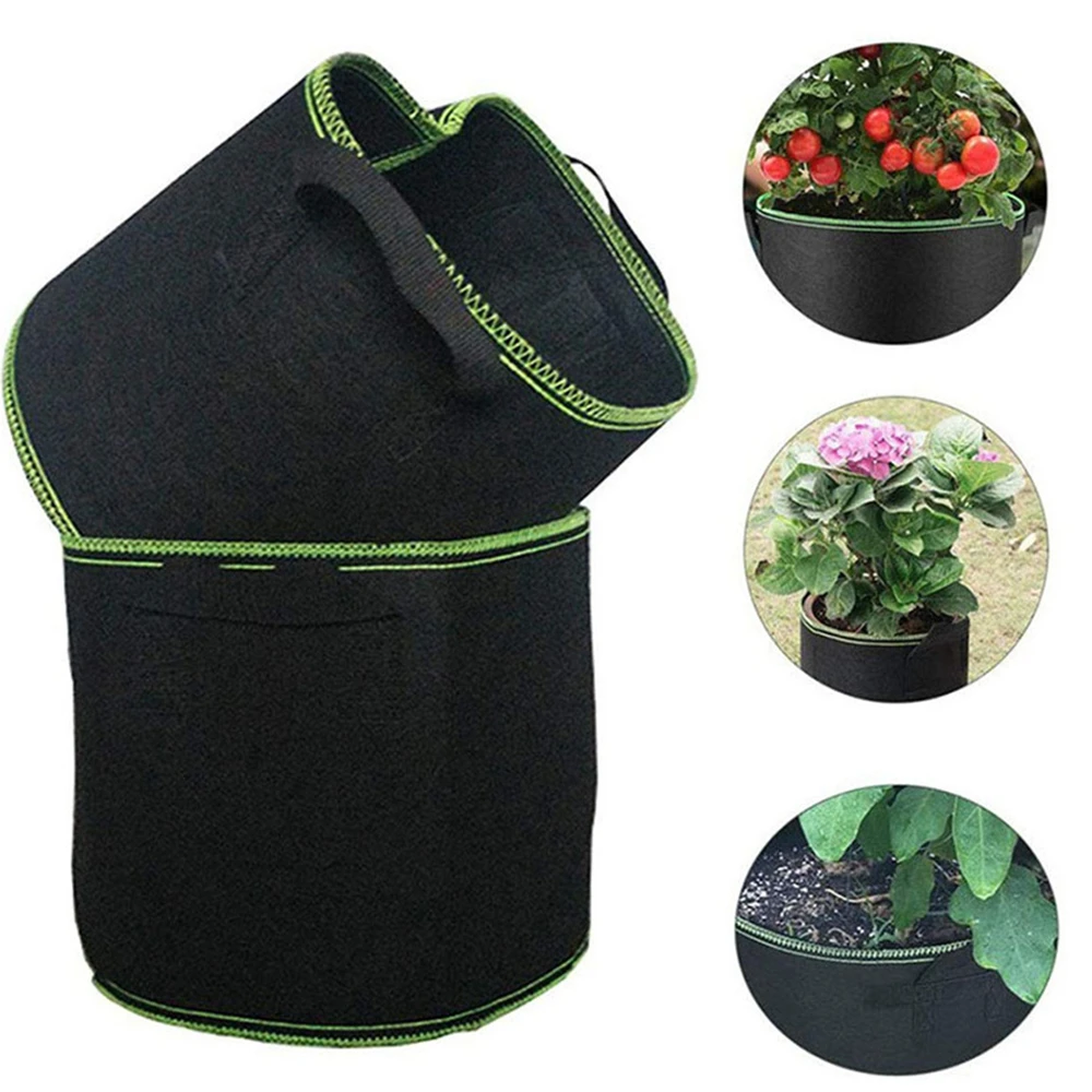 5 шт./лот войлочная сумка для выращивания растений садовая ткань горшок овощей