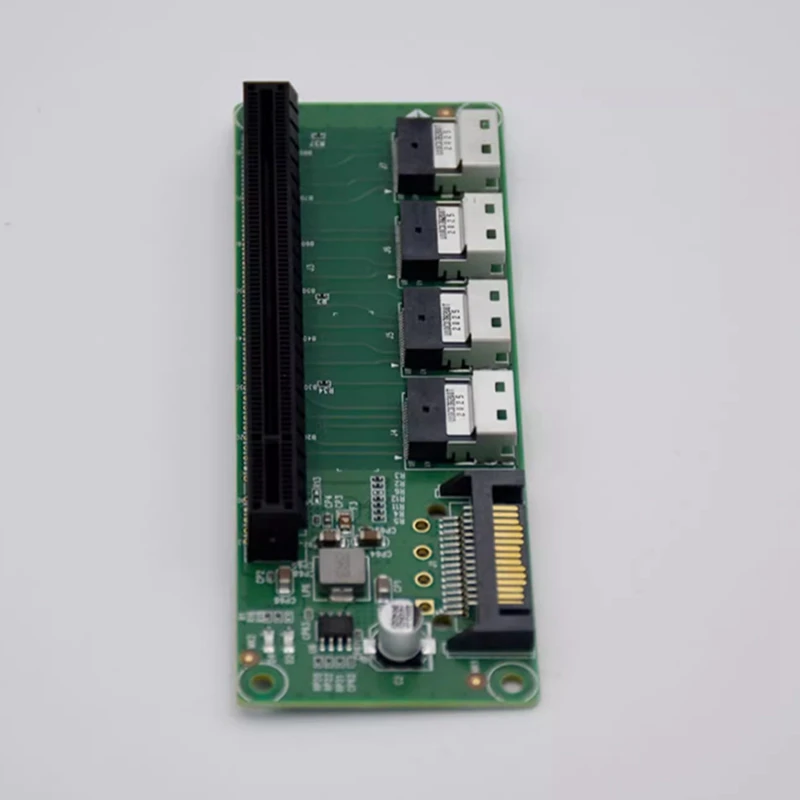 Плата расширения слота Pcie 4 0 4-портовый адаптер SFF-8654 для X16 M.2 к SAS RAID-карте GPU 4.0X4 15PIN