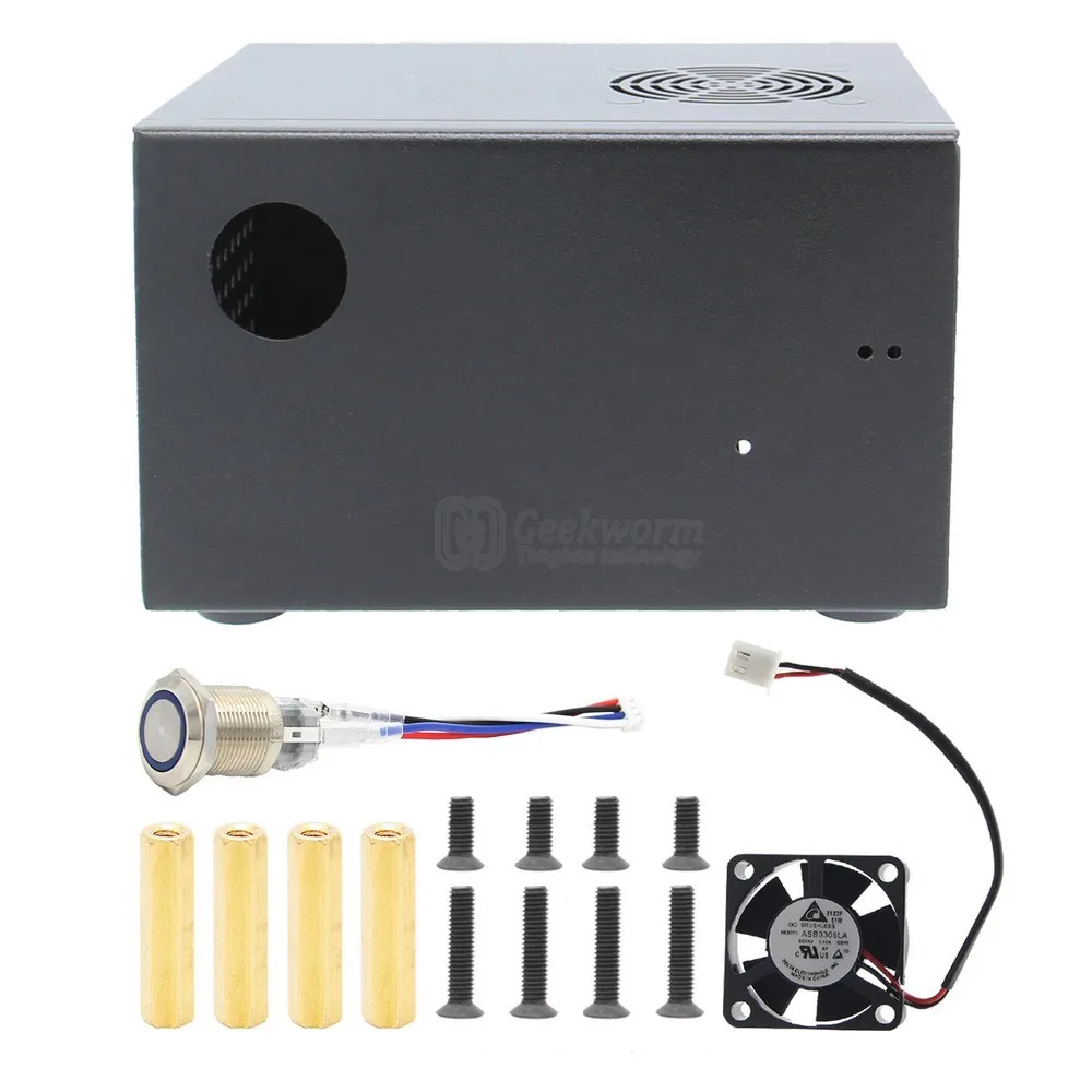 Материнская плата SATA для SSD и HDD Raspberry Pi X825, металлическая фотовспышка с выключателем и охлаждающим вентилятором, сотовое шасси для X825 Raspberry Pi 4, Модель B X735 Материнская плата SATA для SSD и HDD Raspberry Pi X825, металлическая фотовспышка с выключателем и охлаждающим вентилятором, сотовое шасси для X825 Raspberry Pi 4, Модель B X735