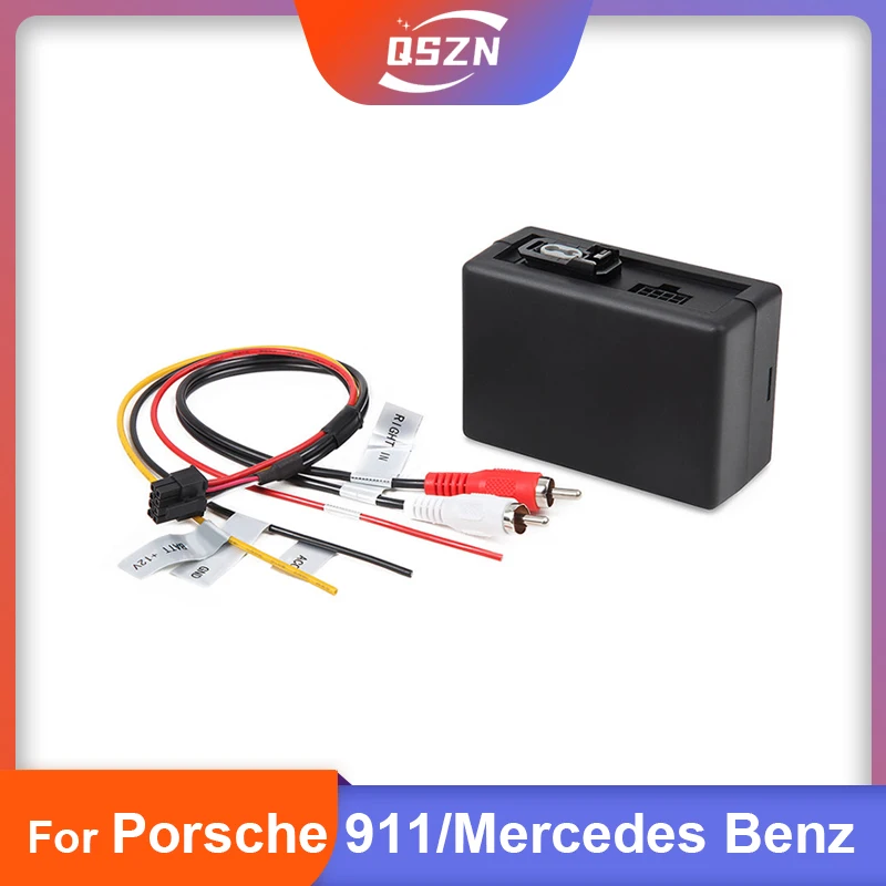 For Porsche 911/Cayenne For Mercedes Benz/ML/GLR/SLK W164/W251 AUX Car Optical Fiber Decoder Box Amplifier Adapter BOSE audio