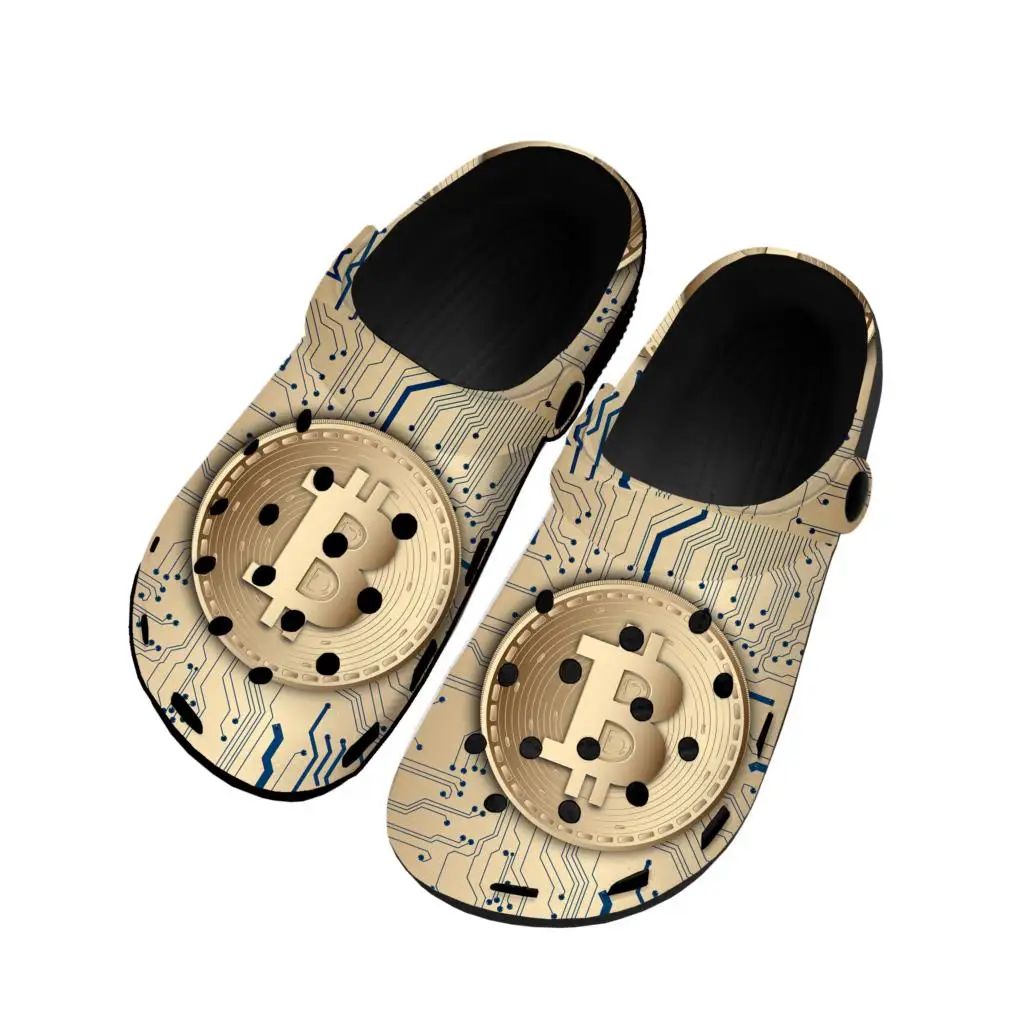 

Биткоин криптовалюты Майнер BTC домашние Сабо пользовательская обувь для воды Мужская Женская подростковая обувь садовые Туфли-сабо пляжные Черные тапочки с отверстиями