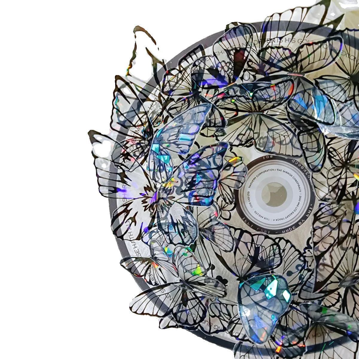 Лента для домашних животных Washi 1812 набор Butterfly Dream - черная блестящая бумага