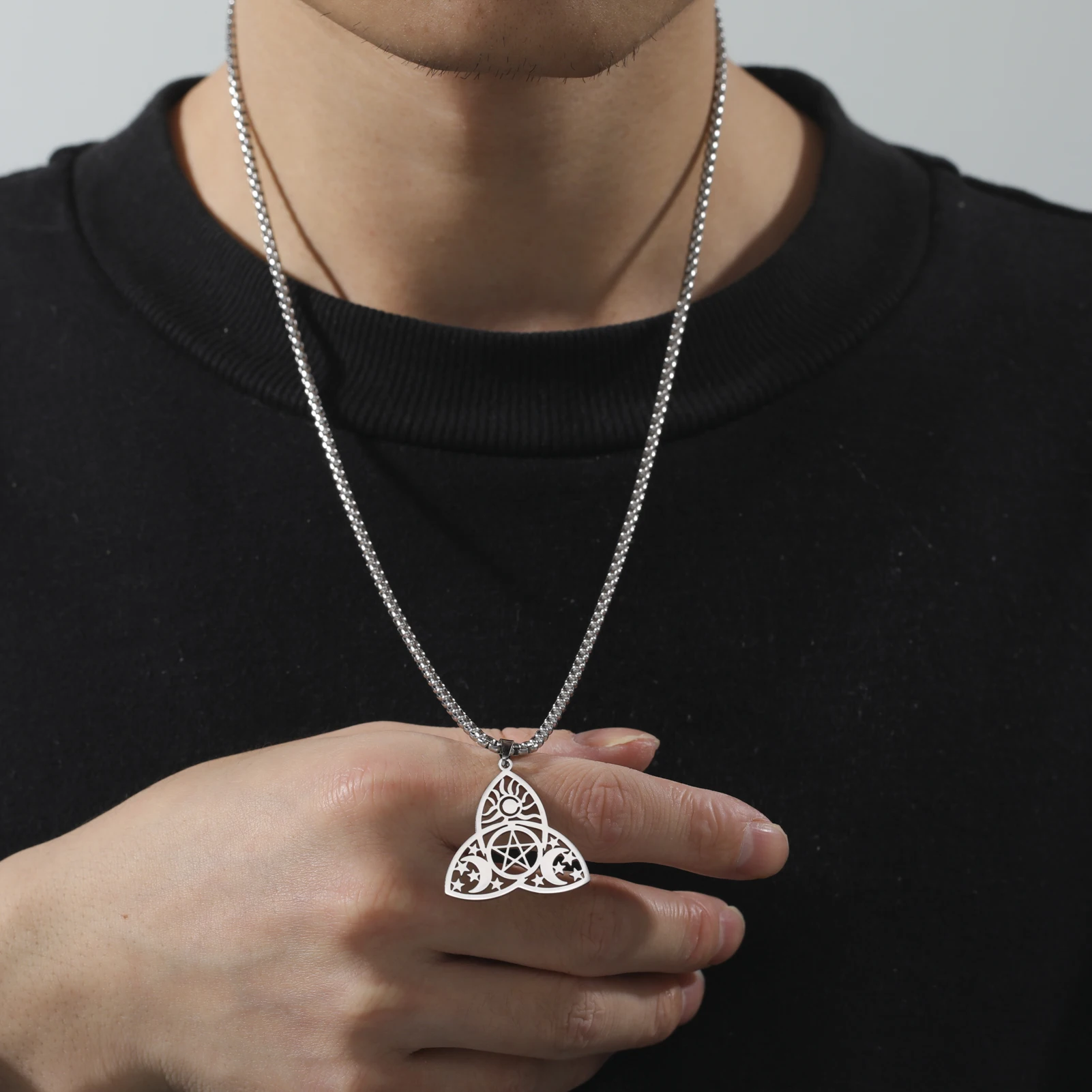 Ожерелье Wicca с подвеской в виде пятиконечной звезды для женщин и мужчин ожерелья