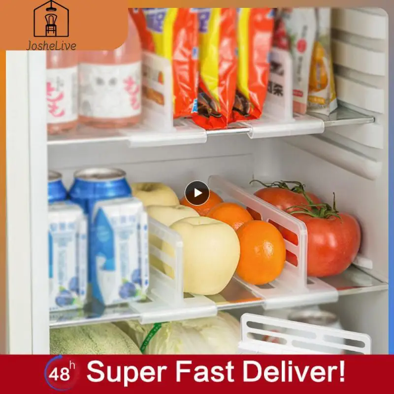 

Summer Adjustable Divider Free Adjustment Durable Refrigerator Organizer Easy To Clean Easy To Assemble Kitchen Storage Kitchen