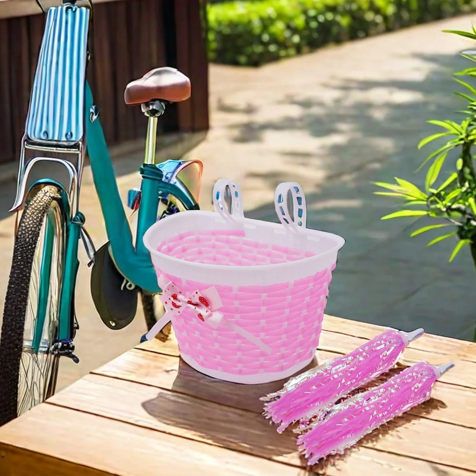 1 комплект пластиковая корзина для детского велосипеда портативная съемная