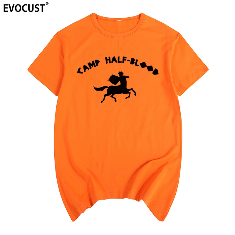 

Костюм Перси Джексона на Хэллоуин, футболка унисекс для лагеря, половина крови, длинный остров, звук, Харадзюку, Хлопковая мужская футболка, новая женская футболка
